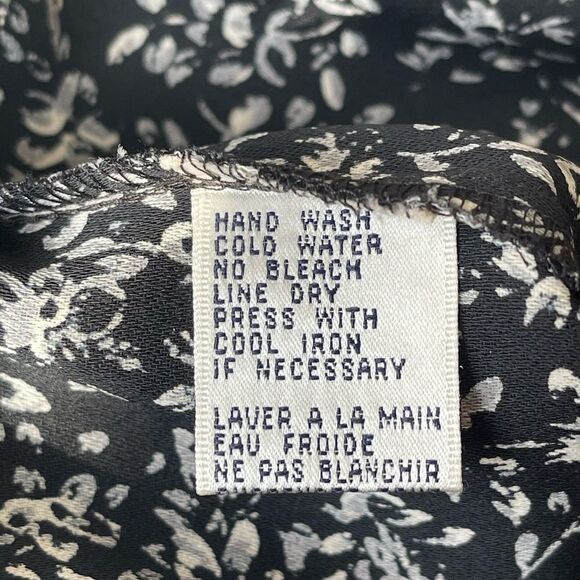 VTG Rena Rowan for Saville Buttons Back Flower Top - Picture 6 of 6